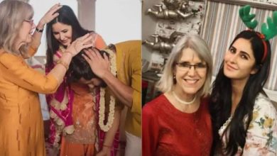 Photo of नाती को देखने अस्पताल पहुंचीं कटरीना कैफ की मां