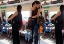 Photo of मेट्रो में बच्चे को उठाकर सीट पर बैठना चाहती थी महिला, पर दादी ने लगा दी क्लास