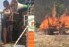 Photo of श्मशान में चिता के सामने डीजे पर नाची लड़की, मंजर देख लोगों के उड़े होश