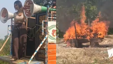 Photo of श्मशान में चिता के सामने डीजे पर नाची लड़की, मंजर देख लोगों के उड़े होश