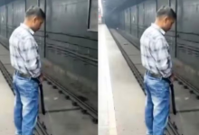 Photo of दिल्ली मेट्रो में शर्मसार कर देने वाला नजारा, प्लेटफॉर्म पर पेशाब करता दिखा युवक