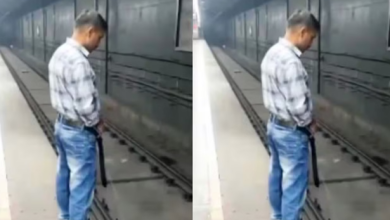 Photo of दिल्ली मेट्रो में शर्मसार कर देने वाला नजारा, प्लेटफॉर्म पर पेशाब करता दिखा युवक