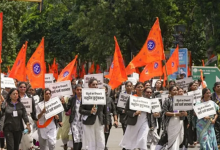 Photo of बांग्लादेश सीमा पर विहिप का विरोध प्रदर्शन से तनाव, स्थानीय लोगों की हुई भिड़ंत