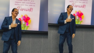 Photo of फेयरवेल में मैथ्स टीचर का तूफानी डांस, हुक स्टेप ने जीता इंटरनेट, कमेंट्स में मचा बवाल