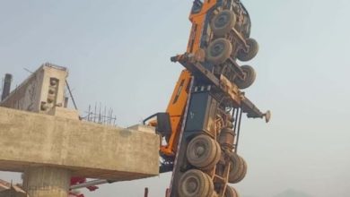 Photo of मध्य प्रदेश: ओवरब्रिज निर्माण के दौरान 70 टन का गार्डर गिरा