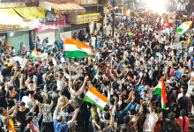 Photo of इंदौर के राजवाड़ा पर मना भारत की जीत का जश्न