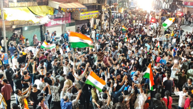 Photo of इंदौर के राजवाड़ा पर मना भारत की जीत का जश्न