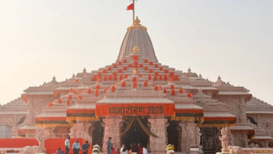 Photo of राम मंदिर ध्वजारोहण: 2.33 लाख मंत्रों के जाप से धर्मध्वज को मिला दिव्य तेज