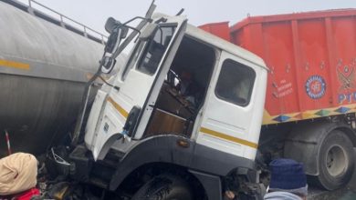 Photo of पंजाब में धुंध का कहर: मोगा में भिड़े कई वाहन, बाइक सवार की माैत