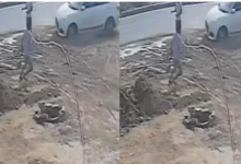 Photo of हाईवे पर तेज रफ्तार कार ने युवक को यूं उछाला कि रूह कांप उठे