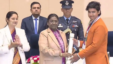 Photo of 14 साल के वैभव सूर्यवंशी को राष्ट्रपति द्रौपदी मुर्मू से मिला खास सम्मान