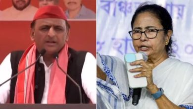 Photo of अखिलेश यादव ने की ममता बनर्जी से मुलाकात, कहा- सिर्फ दीदी ही कर सकती हैं भाजपा का मुकाबला