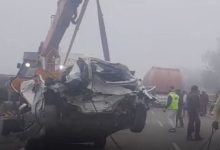Photo of घने कोहरे के कारण NH-48 पर आधा दर्जन गाड़ियां भिड़ीं, हादसे में 3 की मौत