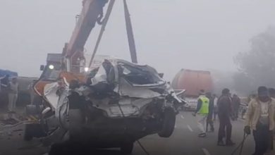Photo of घने कोहरे के कारण NH-48 पर आधा दर्जन गाड़ियां भिड़ीं, हादसे में 3 की मौत