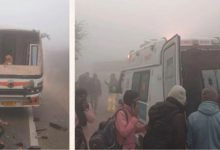 Photo of धुंध का कहर! सीकर में नेशनल हाईवे पर चार वाहनों की टक्कर, 10 घायल