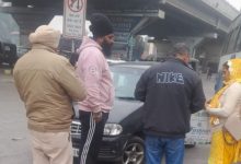 Photo of जालंधर: बस स्टैंड में कार और पंजाब रोडवेज बस की टक्कर