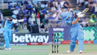 Photo of शेरफेन रदरफोर्ड और डेवाल्‍ड ब्रेविस का तूफानी शो, दोनों ने मिलकर जड़े 6 गेंदों पर लगातार छह छक्‍के