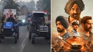 Photo of UP में दिखा सनी पाजी का भौकाल, कंपकंपाती ठंड में ट्रैक्टर पर बैठ Border 2 देखने पहुंचे फैंस