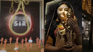 Photo of बंगाल में सरस्वती पूजा पंडालों में दिखी एसआईआर थीम