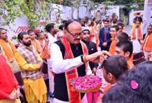 Photo of डिप्टी सीएम ब्रजेश पाठक ने 100 बटुकों को किया सम्मानित