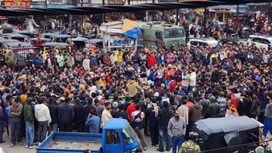 Photo of कटड़ा में रोपवे के खिलाफ सड़कों पर उतरे घोड़ा-पिट्ठू वाले, मजदूर बोले- पहले मुआवजा, फिर परियोजना