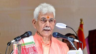 Photo of एलजी बोले- आतंकी ढांचे को जड़ से उखाड़ना होगा, जम्मू-कश्मीर को आतंकवाद और मादक पदार्थों से करेंगे मुक्त