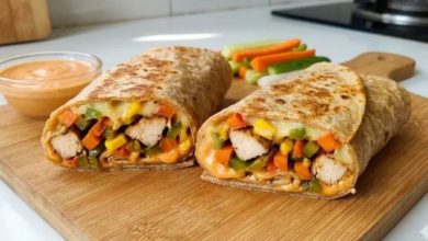 Photo of बच्चों के लिए बनाएं टेस्टी और हेल्दी चिकन वेजी रैप