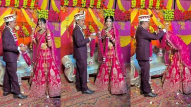 Photo of  जयमाला के दौरान दूल्हे ने किया कुछ ऐसा, दुल्हन भी रोक नहीं पाई अपनी हंसी