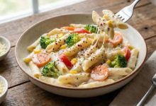 Photo of घर पर इन आसान रेसिपी से बनाएं एकदम क्रीमी व्हाइट सॉस पास्ता