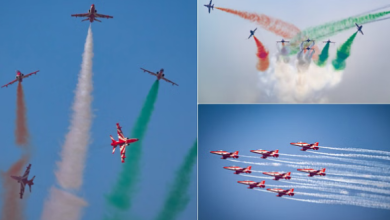 Photo of जयपुर के आसमान में शौर्य और कौशल का प्रदर्शन, सूर्यकिरण एरोबैटिक टीम दिखाएगी नौ-विमान एयर शो