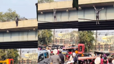 Photo of अमृतसर में युवक का हाई वोल्टेज ड्रामा, पुल पर चढ़ा