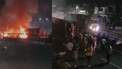 Photo of भरतपुर में कोयले से भरा ट्रेलर पलटा, जिंदा जला ड्राइवर