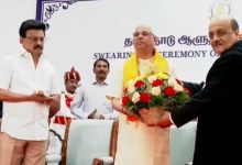 Photo of  राजेंद्र विश्वनाथ आर्लेकर तमिलनाडु के राज्यपाल बने, हाई कोर्ट के न्यायाधीश ने दिलाई शपथ