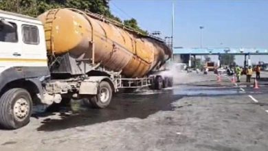 Photo of पानीपत NH-44 पर राख का टैंकर बना ‘आग का गोला’