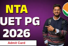 Photo of  सीयूईटी पीजी एडमिट कार्ड जल्द होंगे जारी, परीक्षा 6 फरवरी से होगी स्टार्ट