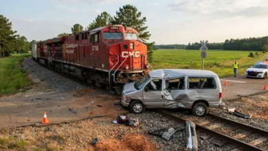 Photo of अमेरिका: क्रॉसिंग पर मालगाड़ी से टकराई वैन, पांच लोगों की मौत