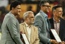 Photo of RCB vs CSK मैच से पहले अनिल कुंबले और राहुल द्रविड़ को मिला खास सम्मान