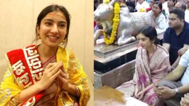 Photo of ‘धुरंधर 2’ की सफलता पर सारा अर्जुन पहुंची उज्जैन