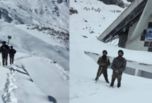Photo of सेना के जवान और ट्रस्ट के सदस्यों ने की हेमकुंड साहिब मार्ग की रेकी, जमी पांच से छह फीट बर्फ