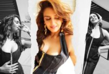 Photo of  हॉल्टर-नेक डेनिम ड्रेस में दिखा Huma Qureshi का बोल्ड लुक