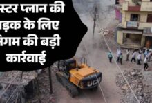 Photo of इंदौर के जिंसी में 60 फीट सड़क के लिए चला पीला पंजा, 100 साल पुराने मकान मलबे में बदले