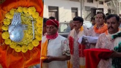 Photo of ऑपरेशन सफल होने पर सांवलिया सेठ को चढ़ाया चांदी का हार्ट, मन्नत पूरी होने पर परिवार ने जताई आस्था