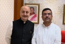 Photo of मुख्यमंत्री शुभेंदु अधिकारी से मिले अनुपम खेर