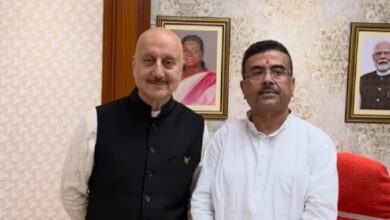 Photo of मुख्यमंत्री शुभेंदु अधिकारी से मिले अनुपम खेर