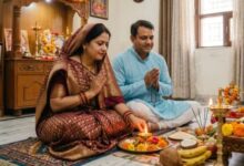 Photo of पूजा-पाठ में पत्नी को पति के दाहिनी ओर ही क्यों बैठना चाहिए?