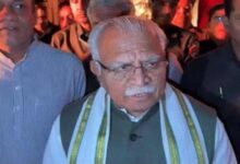 Photo of चानौत धरना मामला : केंद्रीय मंत्री मनोहर लाल पहुंचे हांसी…