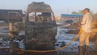Photo of कुरुक्षेत्र: PGI से लौट रही सरकारी एंबुलेंस बनी ‘आग का गोला’