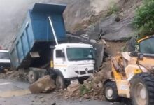 Photo of लखवाड़ बांध परियोजना निर्माण स्थल पर अचानक गिरा भारी मलबा