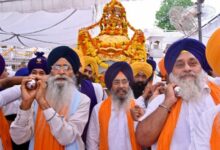 Photo of अमृतसर: मीरी-पीरी दिवस पर श्री अकाल तख्त साहिब से निकला खालसा मार्च