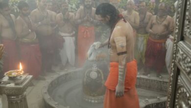 Photo of हरियाली अमावस्या पर बाबा महाकाल ने धारण किया दिव्य स्वरूप